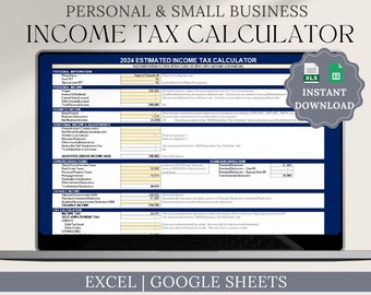 2024 Federal Income Tax Calculator: Excel & Google Sheets Template