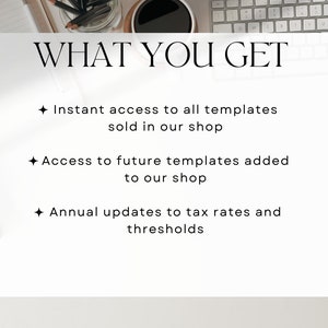 What you get: Instant access to all templates within our shop via a google drive link