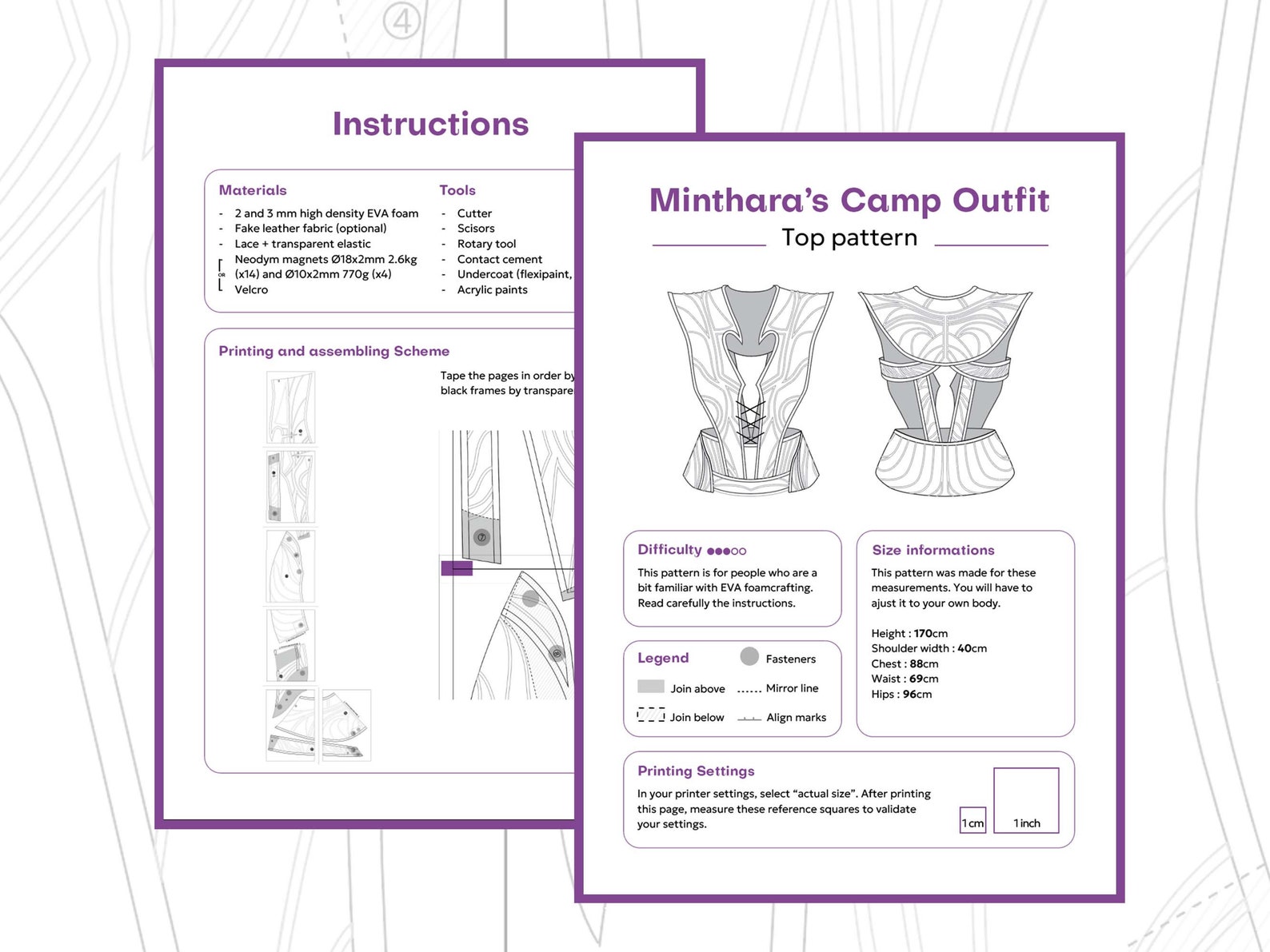 Camp Jacket Pattern Minthara's Camp Outfit Pattern (top Only) - Etsy