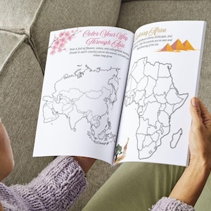 Diario de viaje imprimible / Libro de recuerdos de vacaciones / Lista de deseos, mapas, fotos y boletos / Descarga instantánea en PDF