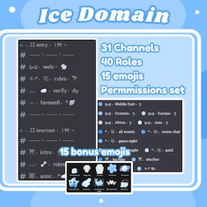 Modèles Discord bleus sur le thème de l&#39;hiver Serveur discord de vacances Discord pour serveurs de la communauté Modèles Discord esthétique angelcore bleu pastel