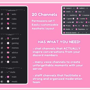 Pink Discord Server Template Aesthetic Pink Community Discord Server ...