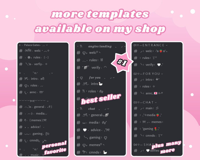Pink Discord Server Template Aesthetic Pink Community Discord Server ...