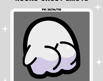Animated Ghost Emote Funny Meme Emotes for Twitch Cute Halloween Spooky Emotes Butt Dance Emote Silly Stream Emotes