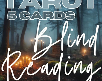 Tarot Blind Reading 5 cards no questions, spiritual counseling, detailed future clairvoyance fortune telling, same day, max 24h