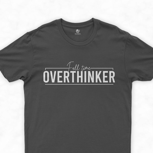 Typo T Shirt, Typography T Shirt, Typographic Tee, Printed Tee Shirt | Full Time Overthinker