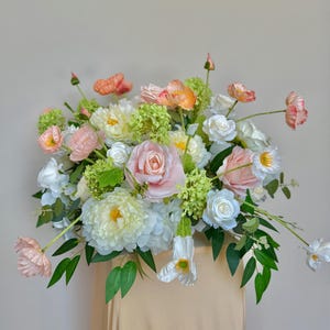 Wedding Aisle Flowers Arrangement, Floral Ceremony Arch Decorations, Reception Centerpiece Flowers Decor