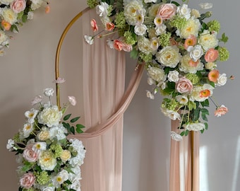 Wedding Flower Arch, Flower Decor for Wedding Reception, Flower Arch for Engagement Photo Zone, Floral Garland, Floral Arch for Ceremonies