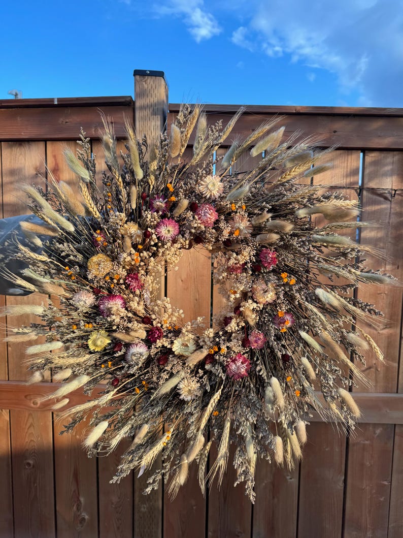 wildflower wreath,
front door wreath,
fall door wreath,
woodland wildflower,
spring dried flowers,
farmhouse wreath,
front door decor,
floral wreath,
summer dried wreath,
floral wall hanging,
dried wreath,
summer floral wreath,
boho style wreath