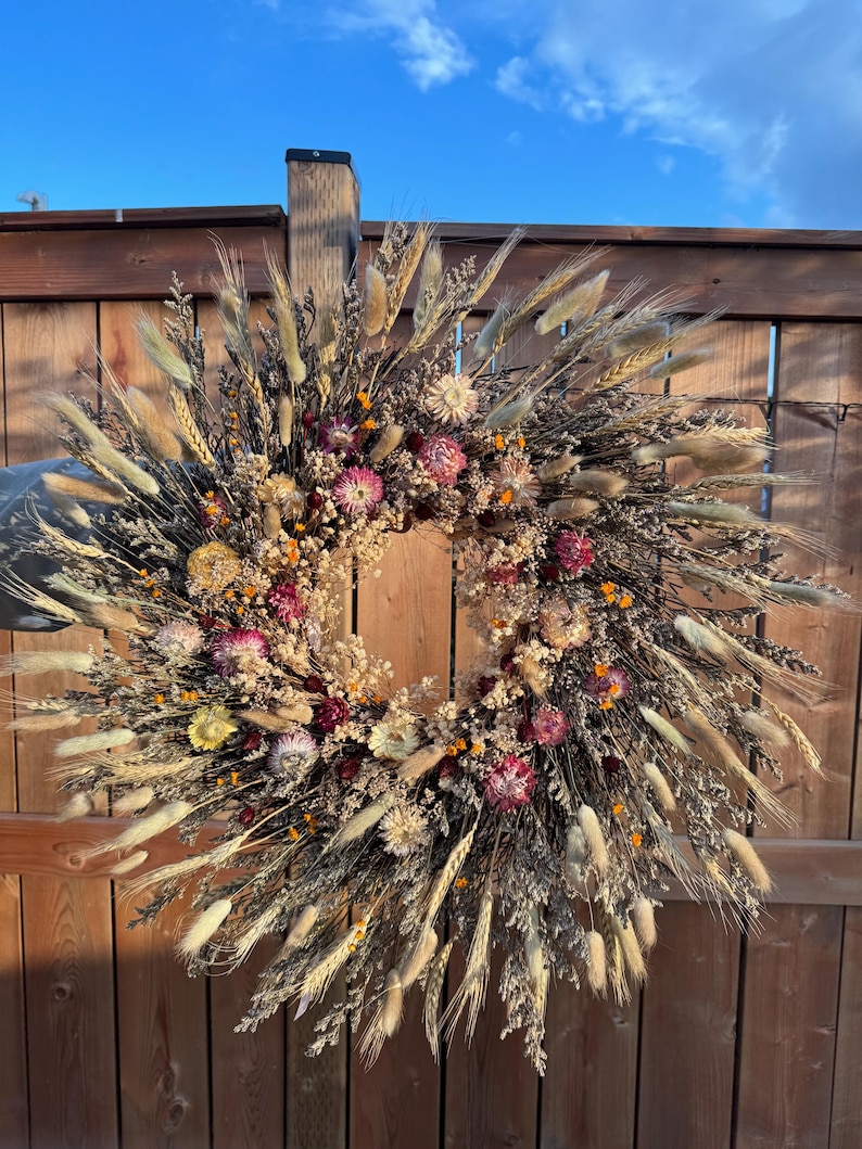 wildflower wreath,
front door wreath,
fall door wreath,
woodland wildflower,
spring dried flowers,
farmhouse wreath,
front door decor,
floral wreath,
summer dried wreath,
floral wall hanging,
dried wreath,
summer floral wreath,
boho style wreath