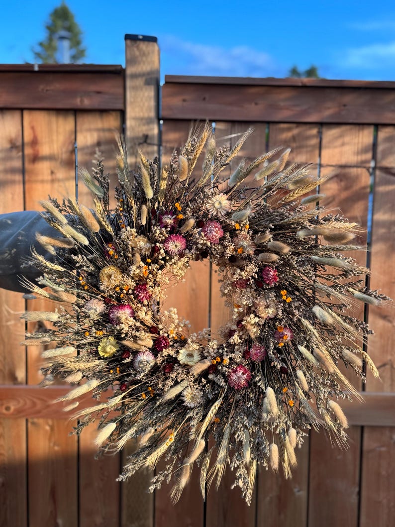 wildflower wreath,
front door wreath,
fall door wreath,
woodland wildflower,
spring dried flowers,
farmhouse wreath,
front door decor,
floral wreath,
summer dried wreath,
floral wall hanging,
dried wreath,
summer floral wreath,
boho style wreath