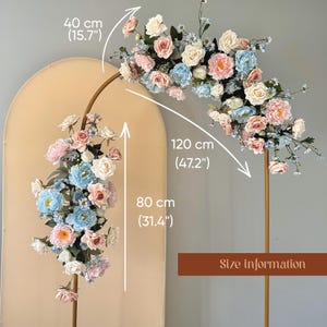 Hochzeit Torbogen Blumen, Blumenbogen Dekorationen, künstliche Laubeneck Girlande, Ceremony Swag Arrangement