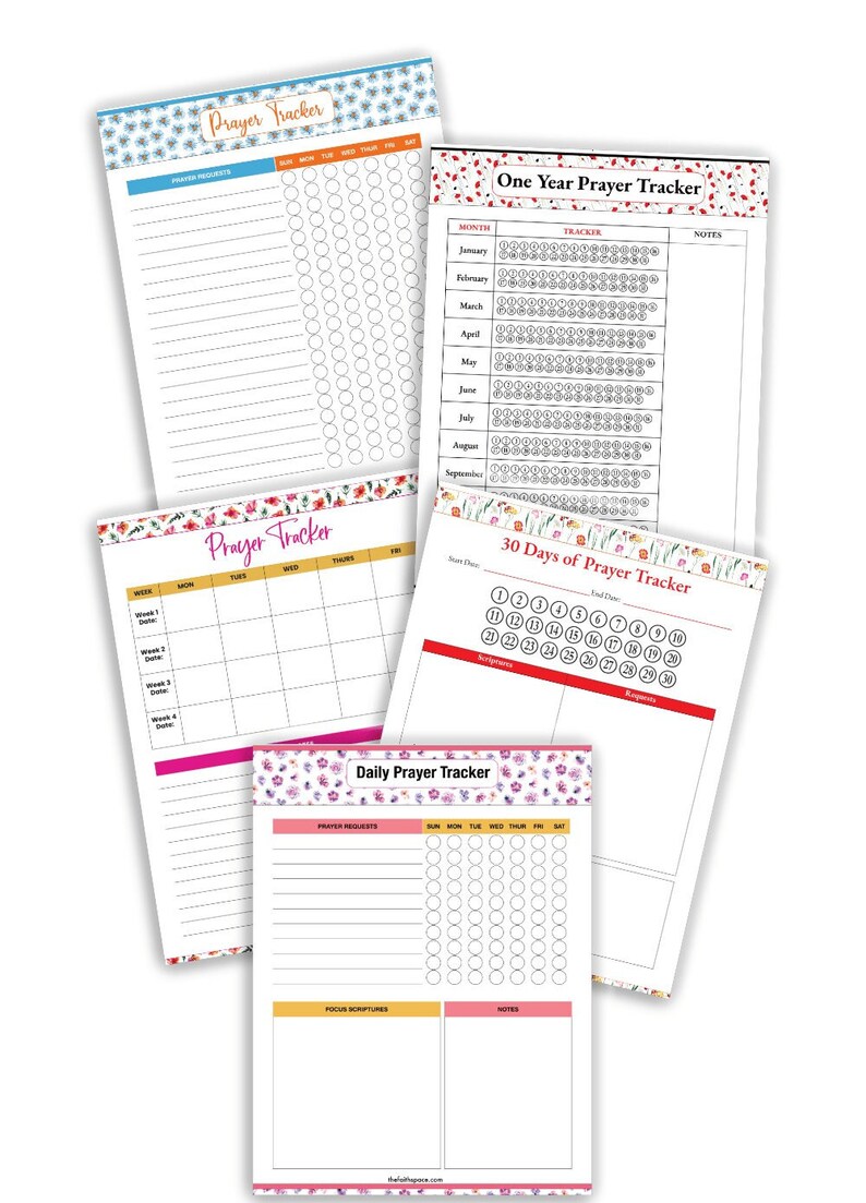 Printable Prayer Template Prayer Journal And Tracker Daily Weekly