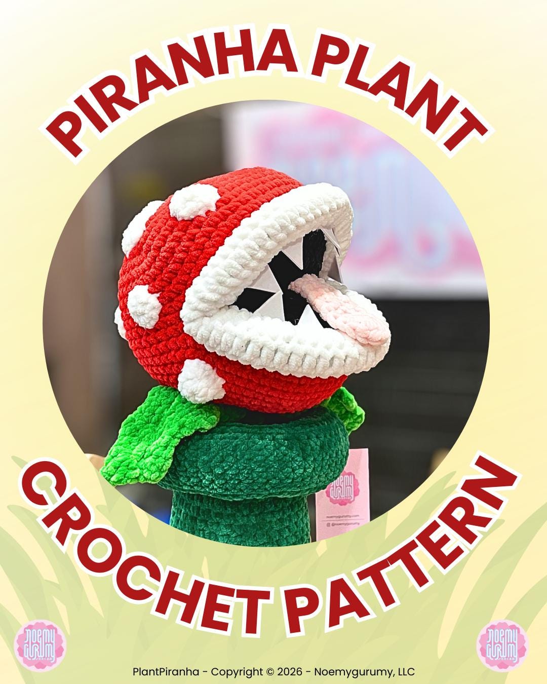 Mario Piranha Plant Crochet Pattern - Etsy