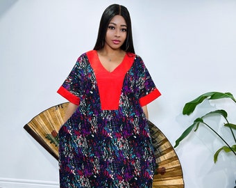 Handgefertigtes Ankara Bubu Kleid: Nigerianische High Fashion Boubou