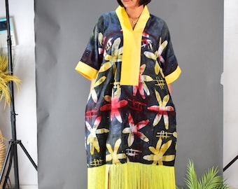 Handgefertigtes Ankara Bubu Kleid: Nigerianische High Fashion Boubou