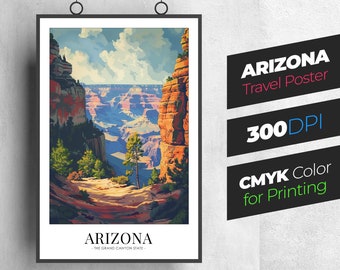 Vintage Grand Canyon Travel Poster: Arizona Wall Art (Digital Download)