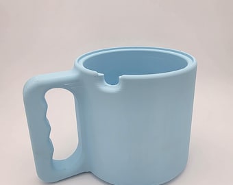 Ninja Creami Insulated Mug with Spoon Holder – 3D Printed Custom Fit Cup with Cork Bottom | Reduces Condensation, Fits Ninja Pint 16/24 oz