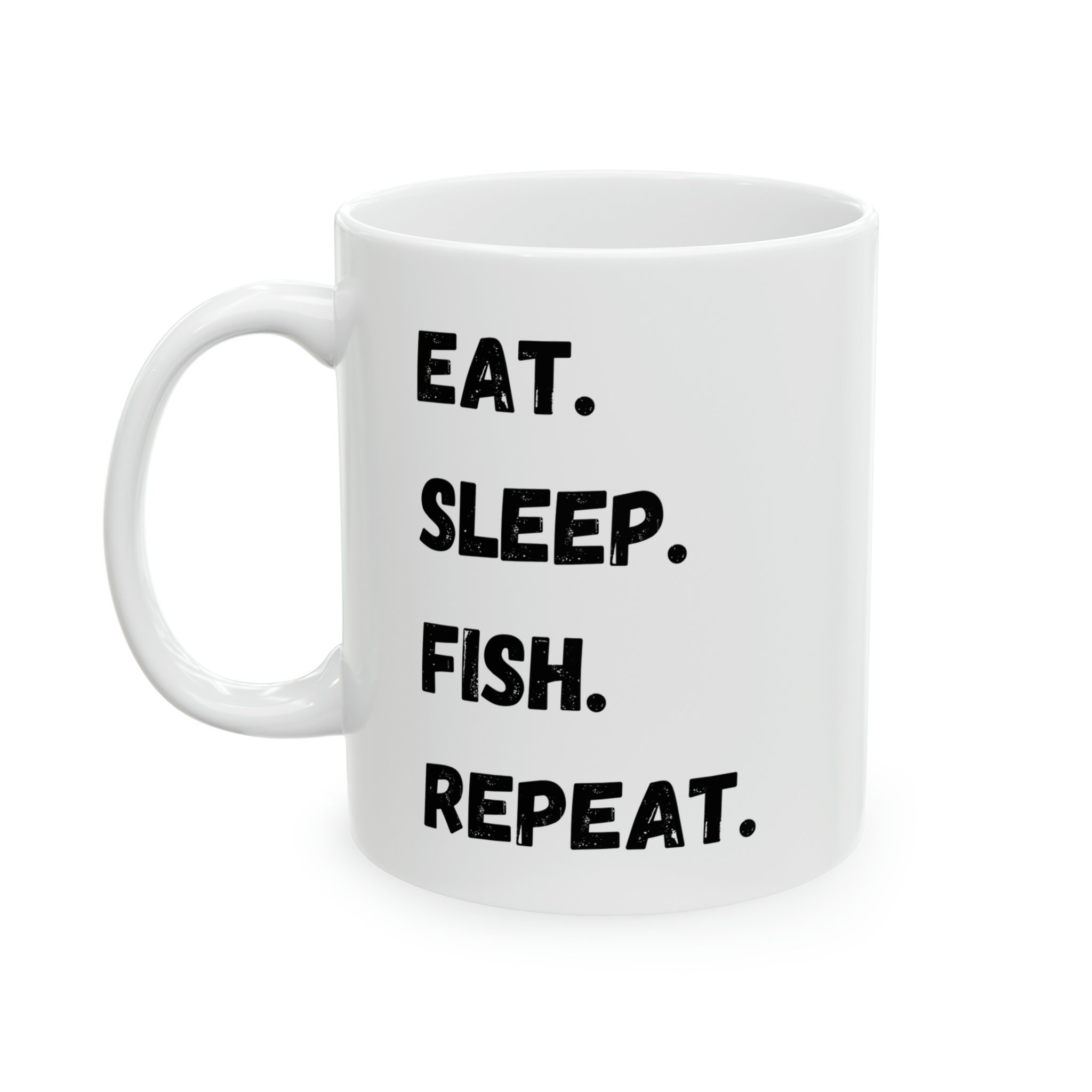 Eat sleep fish repeat Funny Fishing Mug For Men, Fishing Gift For Dad, Fishing Mug, Fishing Gift For Men