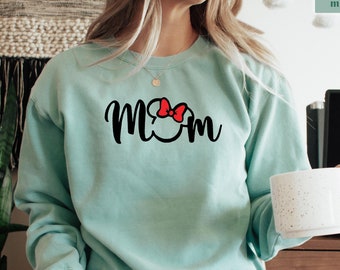 Mama Sweatshirt, Minnie Mouse Sweater, Disney Trip Crewneck, Mama Mouse Sweatshirt, Mothers Day Sweatshirt, Gift For Mom,  Disney Mom