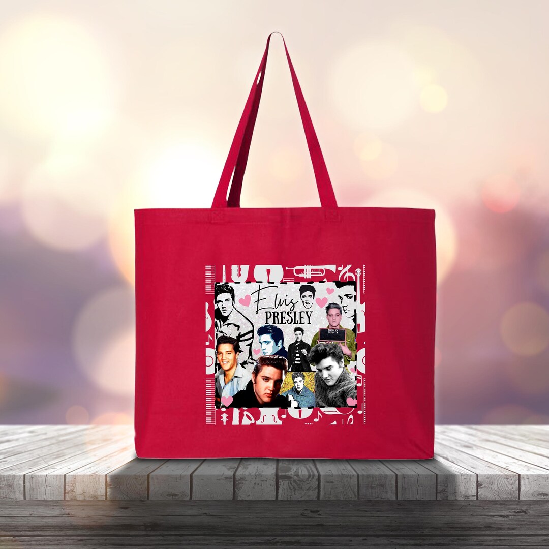 Elvis Presley Tote Bag, Young Elvis Presley Bag, Elvis Fan Gift