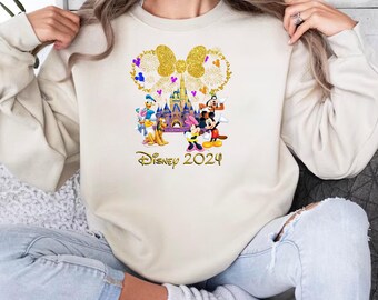 Minnie Ears Disneyworld 2024 Shirts, Disneyland Family Vacation, Family Disneyworld, Family Matching, Disneyland 2024 T-shirt