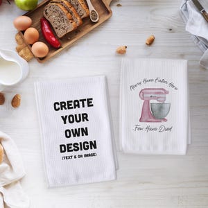 Create Your Own Custom Design Towel, Text Dish Towel, Microfiber Tea Towel, Personalized Tea Towel, Custom Gift, Dish Towel