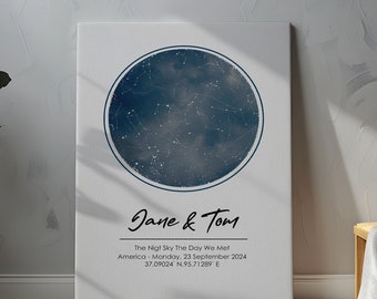 Star Map Print, Engagement Gift, Anniversary Gift, Wife Gift, Gift for Her, Custom Star Map, Anniversary Star Map, Star Engagement Gift