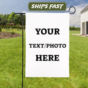 Personalized Garden Flag, Double Sided Flag, Garden Decor, Custom Flag, Photo Garden Flag, Custom Welcome Flag, Housewarming Gifts