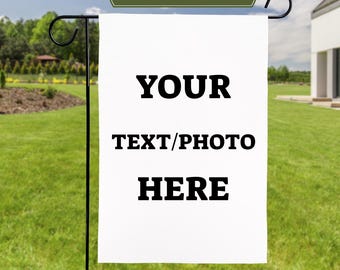 Personalized Garden Flag, Double Sided Flag, Garden Decor, Custom Flag, Photo Garden Flag, Custom Welcome Flag, Housewarming Gifts