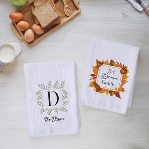 Custom Kitchen Towel, Tea Towel, Custom Towel, Kitchen Décor, Housewarming Gift, Hand Towel, Grandma Gift, Mom Gift Decor, Personalized Gift