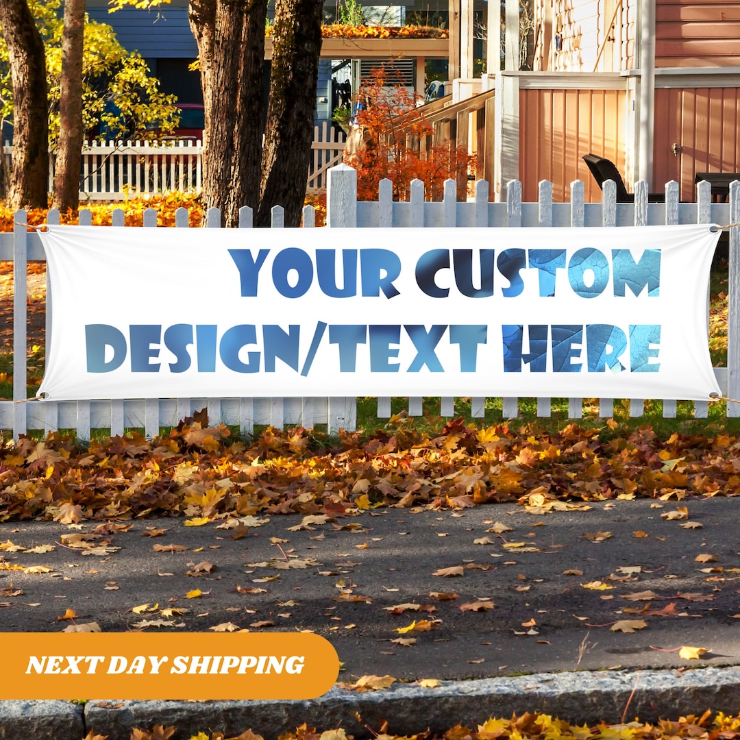 Custom Message Banners Custom Vinyl Banner: Personalized Event Sign, 13oz Heavy Duty - Etsy
