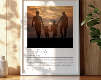 Custom Photo Frame, Living Room Wall Art, Framed Wall Art, Gift For Couple, Framed Wall Art, Anniversary Gift, Home Gift, Family Gift