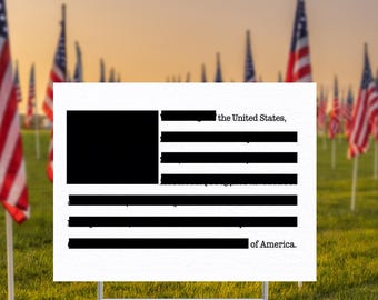 Political Protest Yard Sign, Political Garden Decor, Activist Sign, Outdoor Decor, Patriotic Decor, Resist Yard Sign, Democracy Sign