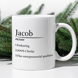 Customizable Name Definition Mug, Custom Mug, Personalized Gift, Funny Coffee Mugs, Christmas Gift, White Mug, Hot Cocoa Mug, Tea Mug