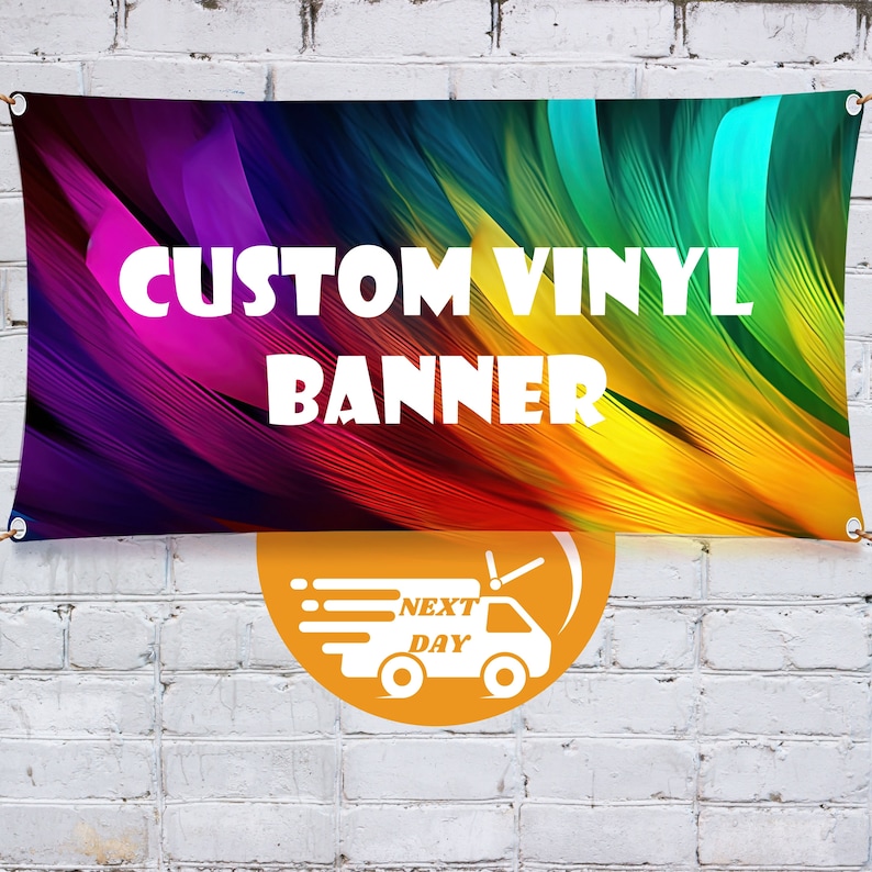 Custom Message Banners Custom Vinyl Banner, Full Color, Event Advertising - Etsy