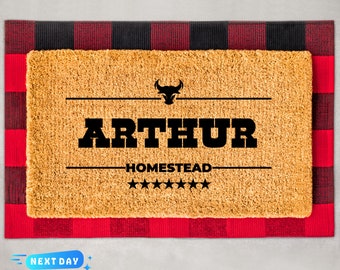 Western Style Welcome Mat, Modern Western Doormat, Modern Cowboy, Western Style, Home Gifts, Home Decor, Custom Doormat, Farmhouse Decor