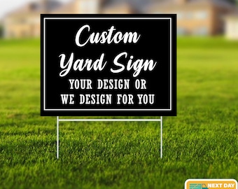 Customized Yard Sign, Custom Sign, Yard Signs, Personalized Yard Sign, Personalized Yard Signs, Metal Lawn Sign, Garden Decor, Yard Decor