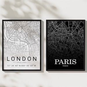 Personalized Map Print, City Map Print, Wedding Gift, Personalized Gift, Custom Decor, Living Room Wall Art, Map Print Poster, Home Decor