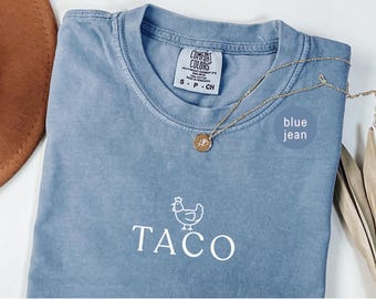 Funny TACO Chicken Shirt - Minimalist Political Tee