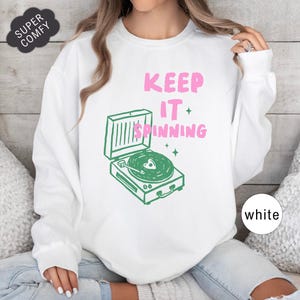 Festival Sweatshirt Music Lover Gift for Rave Fan Summer Shirt Concert Lover Gift Vinyl Record Retro Sweatshirt Vinyl Lover Gift T0056