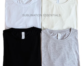 Sublimation Blank Shirt | 100% Polyester Tee Blanks for Printing, Unisex