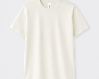 Beige Cream Sublimation Blank Tshirt, 100% Polyester Adult Unisex Short Sleeve Blank, Wholesale Bulk