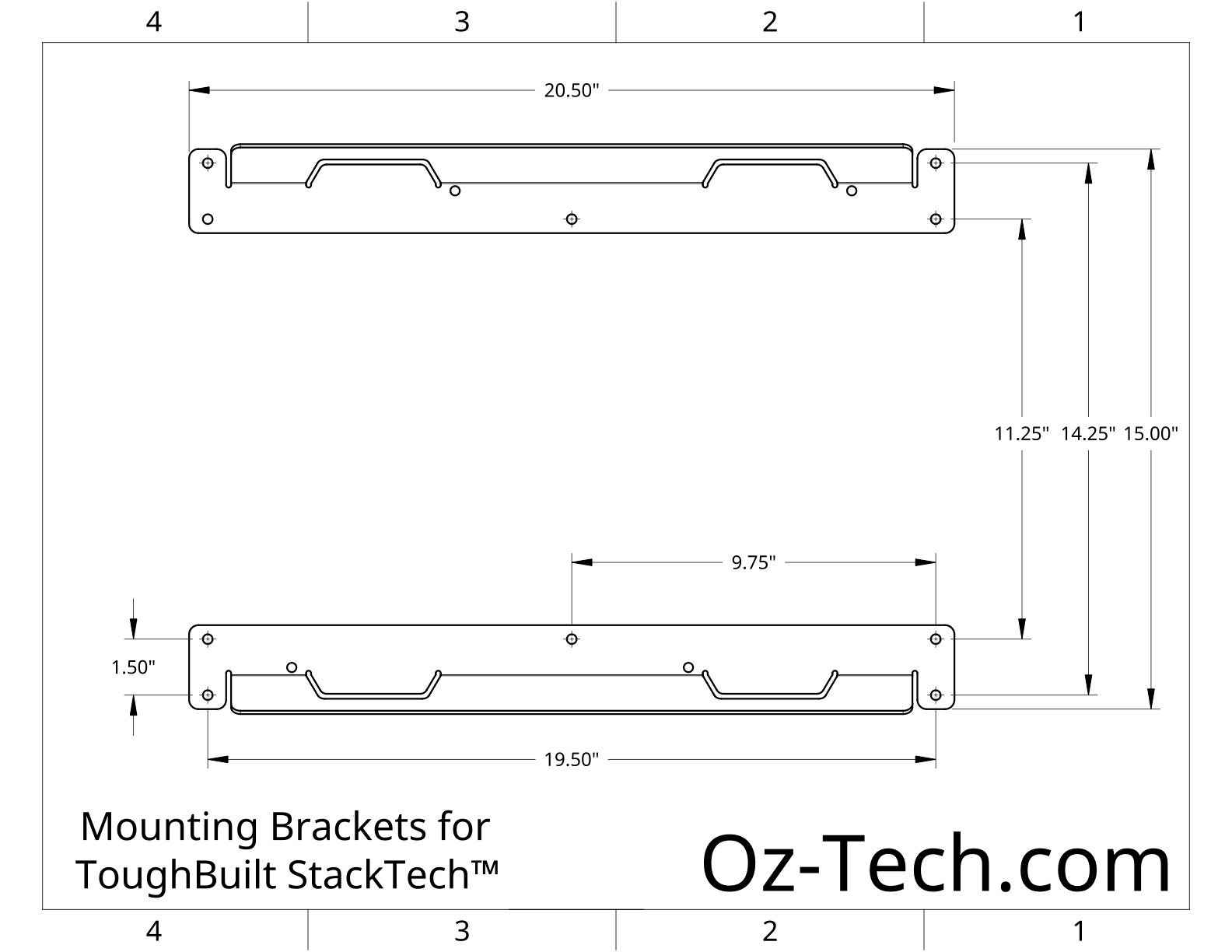 Toughbuilt Stacktech - Metal Mounting Brackets - Etsy