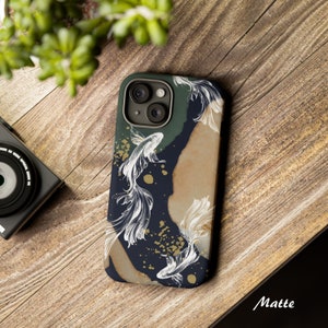 Japanese aesthetic tough iPhone case japanese koi fish art japanese iPhone case japanese gifts aesthetic iPhone case iPhone 15 14 13 12 zdjęcie 2