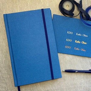 Personalized Hardcover Lined Journal - Custom Notebook - Blue Notebook - Personalized Notebook -Hardcover Diary - Custom Lined Diary