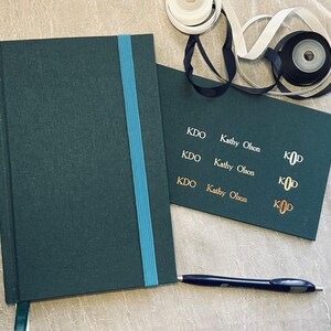 NOTERIOUS Pacific Blue Cloth Notebook/Journal – Free Foil Stamp Personalization