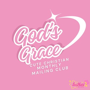 Monthly Art Mail Club: Snail Mail Club |  Welcome Envelope Note & Stickers | Art Print | Sticker Sheet | with Monthly Scripture | Cute Mail.