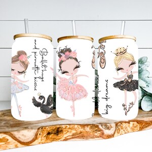 16 oz Ballerina Glass Tumbler Wrap PNG, Tumbler Sublimation Design Download, 3D Tumbler Wrap, 16 oz Tumbler Cup Designs, Digital Download