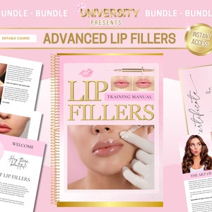 Advanced Lip Fillers Training Manual, Lip Filler Tutors Course, Certificate, Consent, Lip Filler Injection Training, Edit in Canva